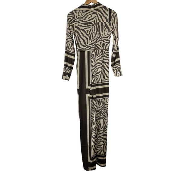 NEW Fashion Nova St. Tropez Animal Jumpsuit- Brown Combo Size XS - Picture 5 of 13